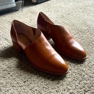 Madewell Women’s Leather Mules (Brown)